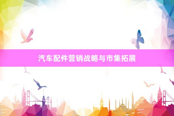 汽车配件营销战略与市集拓展
